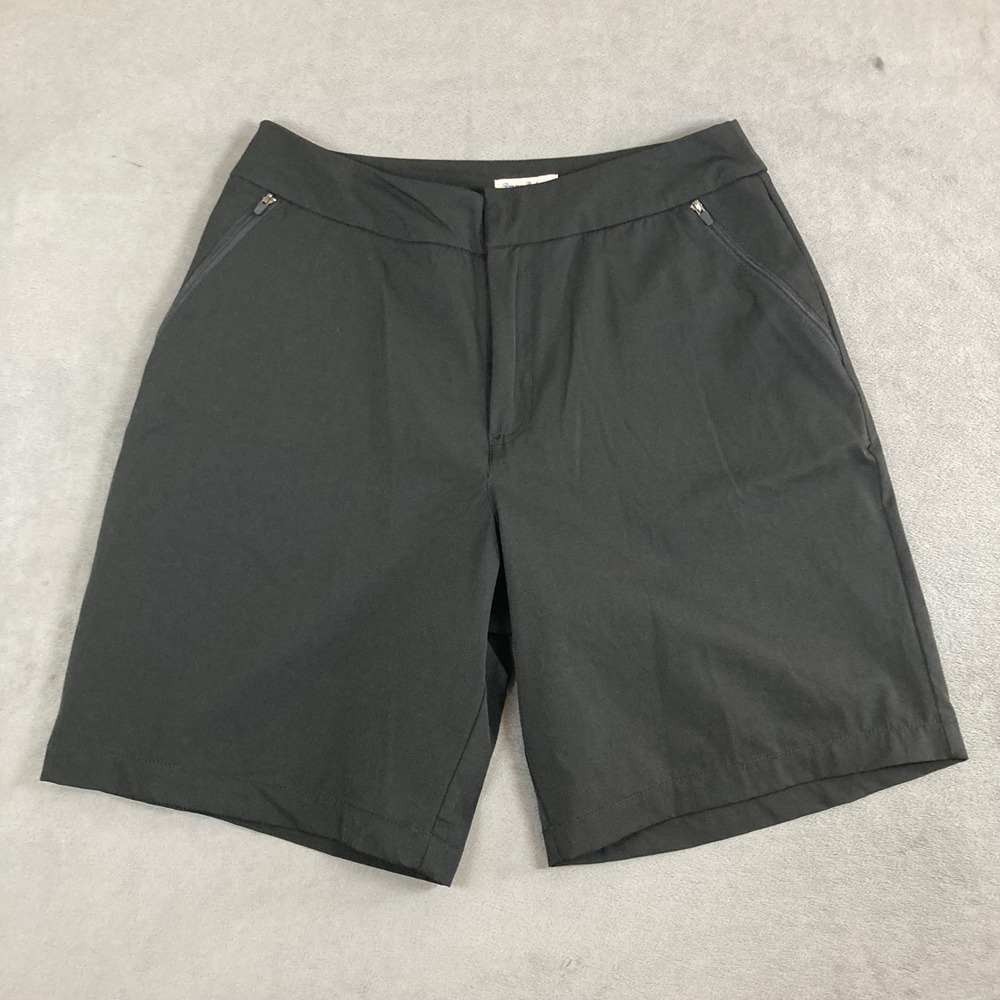 Tommy Bahama Active Mens Black Performance Golf Shorts Size Medium Zip Pockets